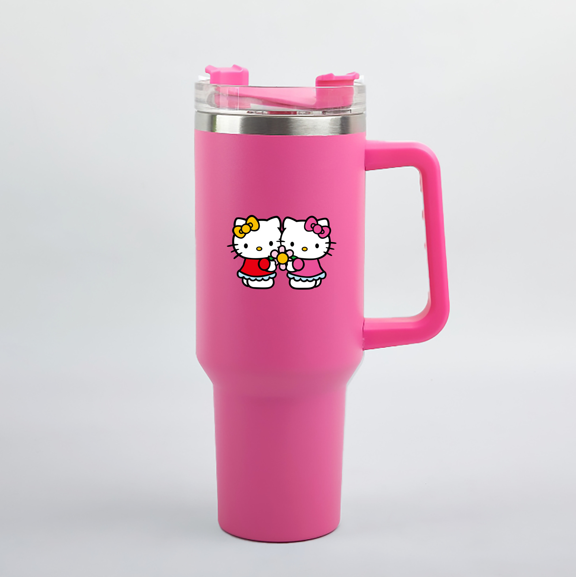 （画像用） Hello Kitty ハローキティ 1200mL車用タンブラー（カラープリント）